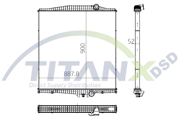 Radiateur Titanx RX129016