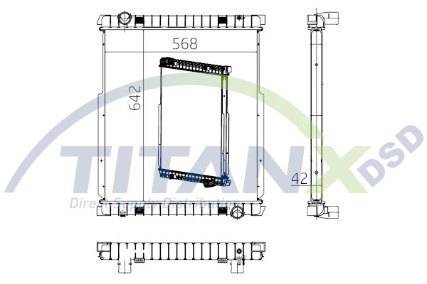 Radiateur Titanx RX159007