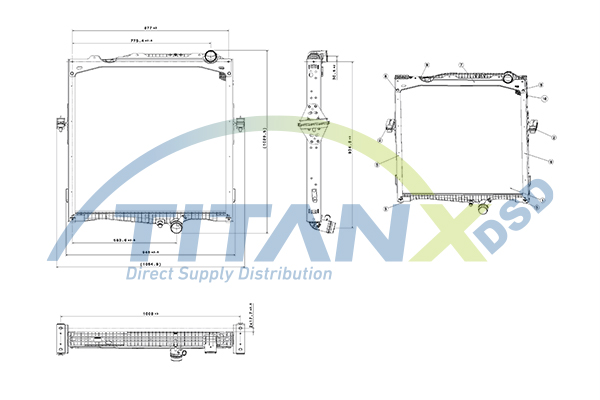Radiateur Titanx RX169018