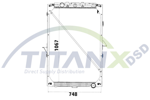 Radiateur Titanx RX179002