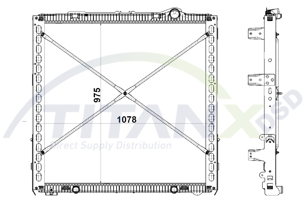 Radiateur Titanx RX179014