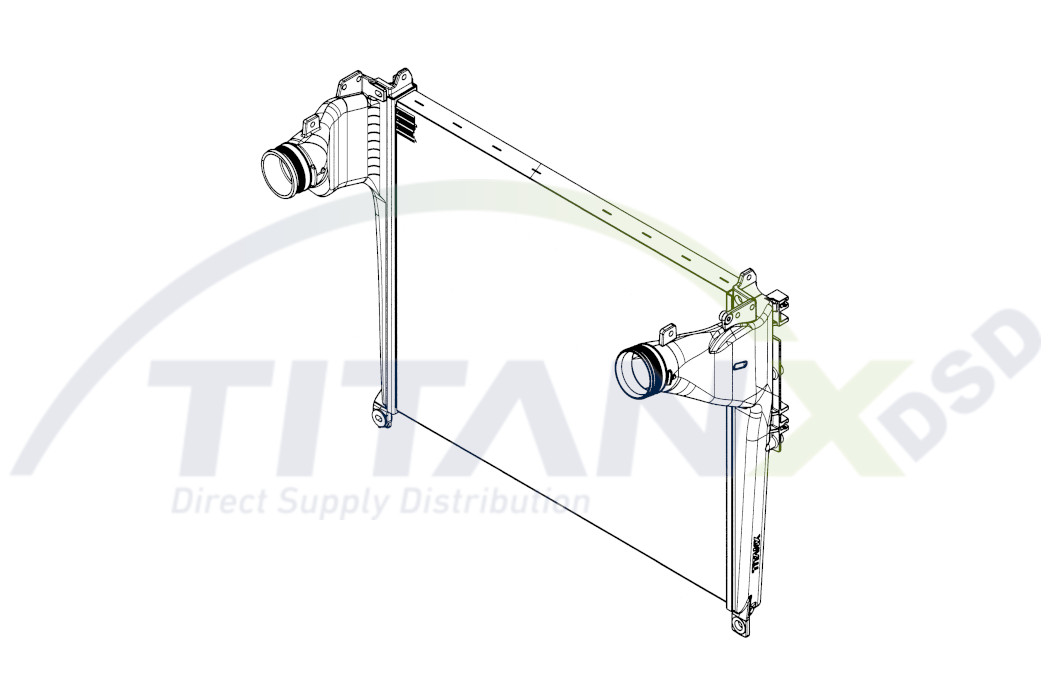Intercooler, inlaatluchtkoeler Titanx IX119009