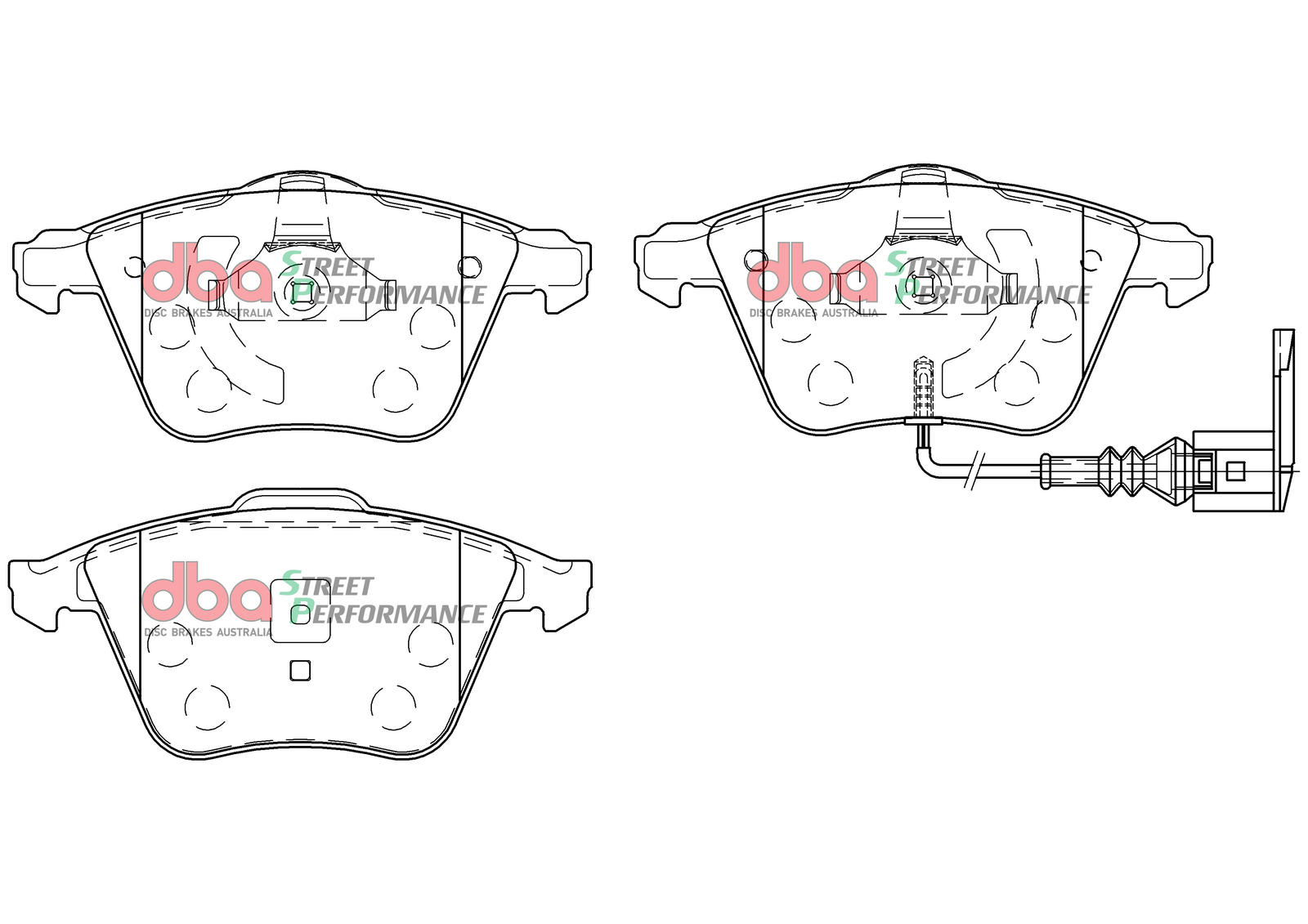 Remblokkenset, schijfrem Dba Australia DB2402SP
