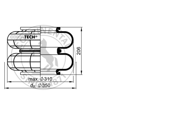 Veerbalg Contitech Air Spring 608 N