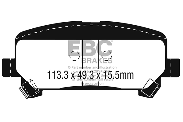 Remblokset EBC Brakes DPX3045