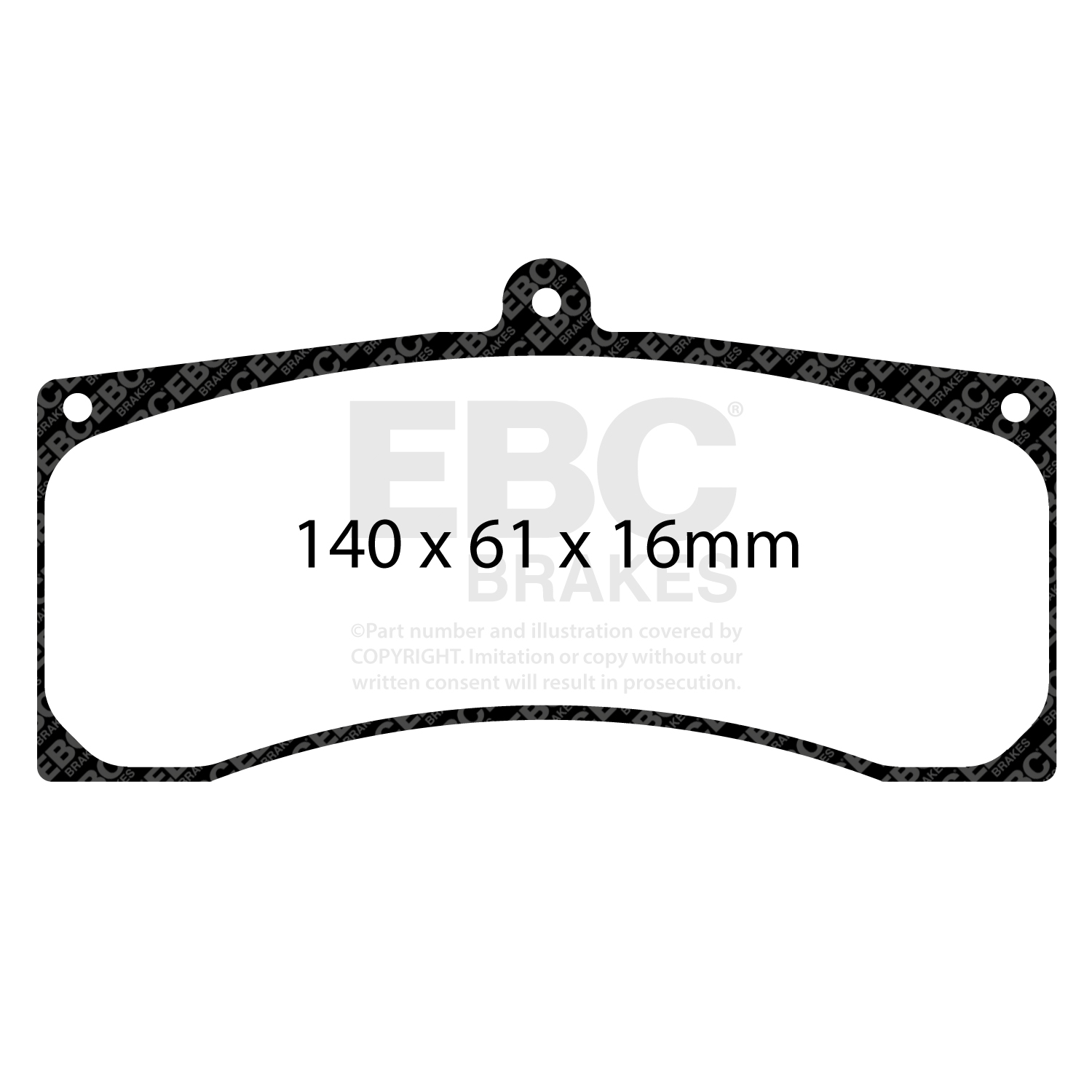 Remblokkenset, schijfrem EBC Brakes DP8084.16SR11