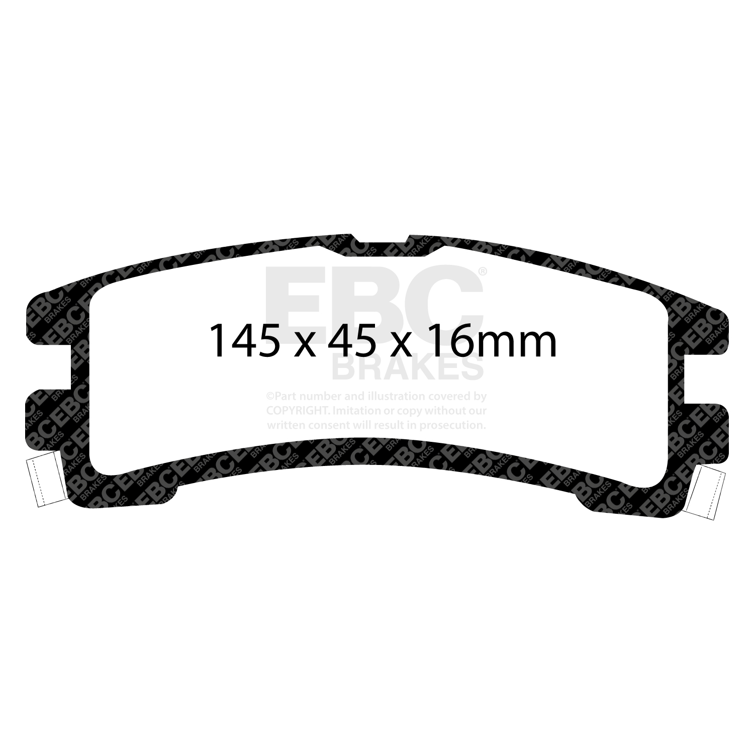 Remblokkenset, schijfrem EBC Brakes DP61000