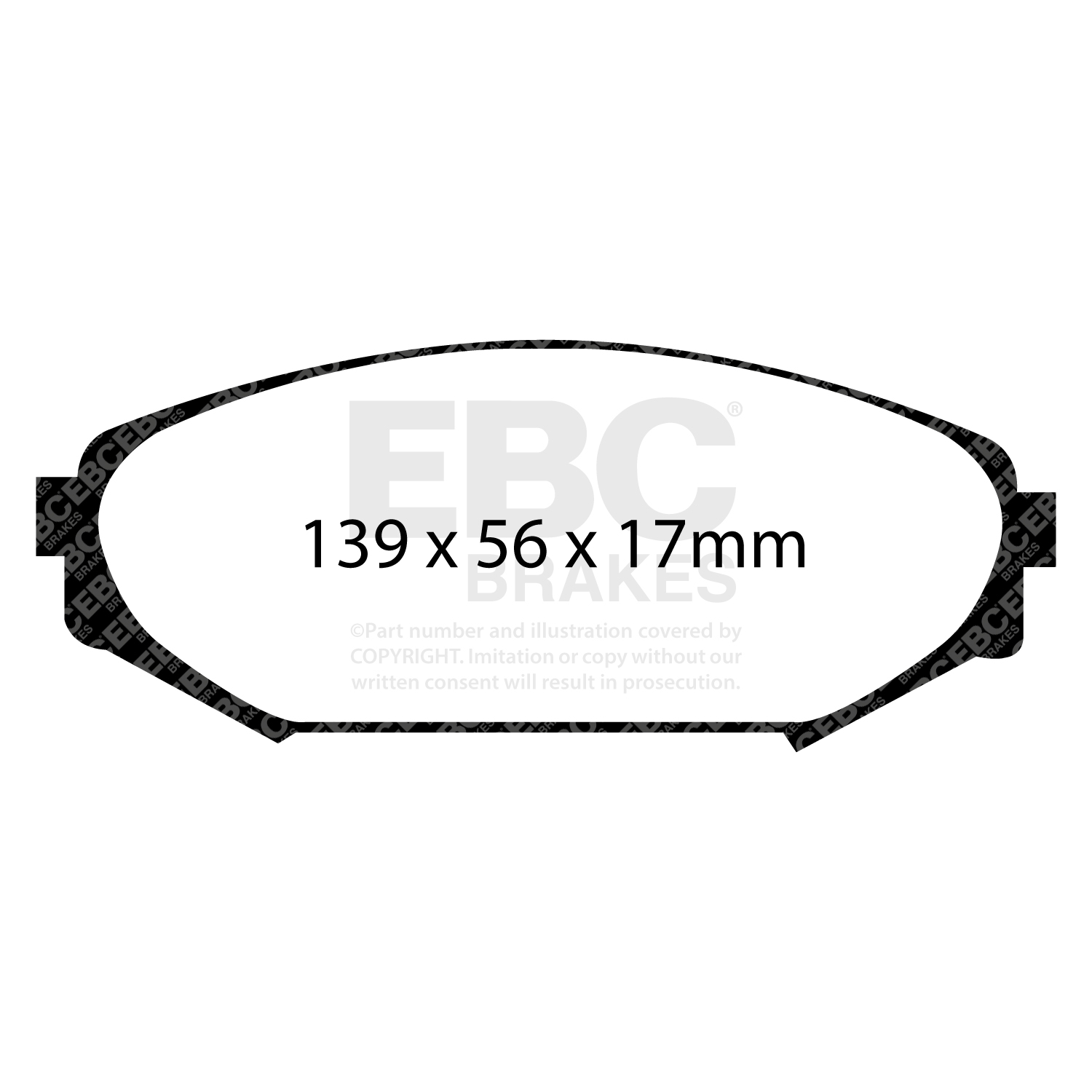 Remblokkenset, schijfrem EBC Brakes DP41311R