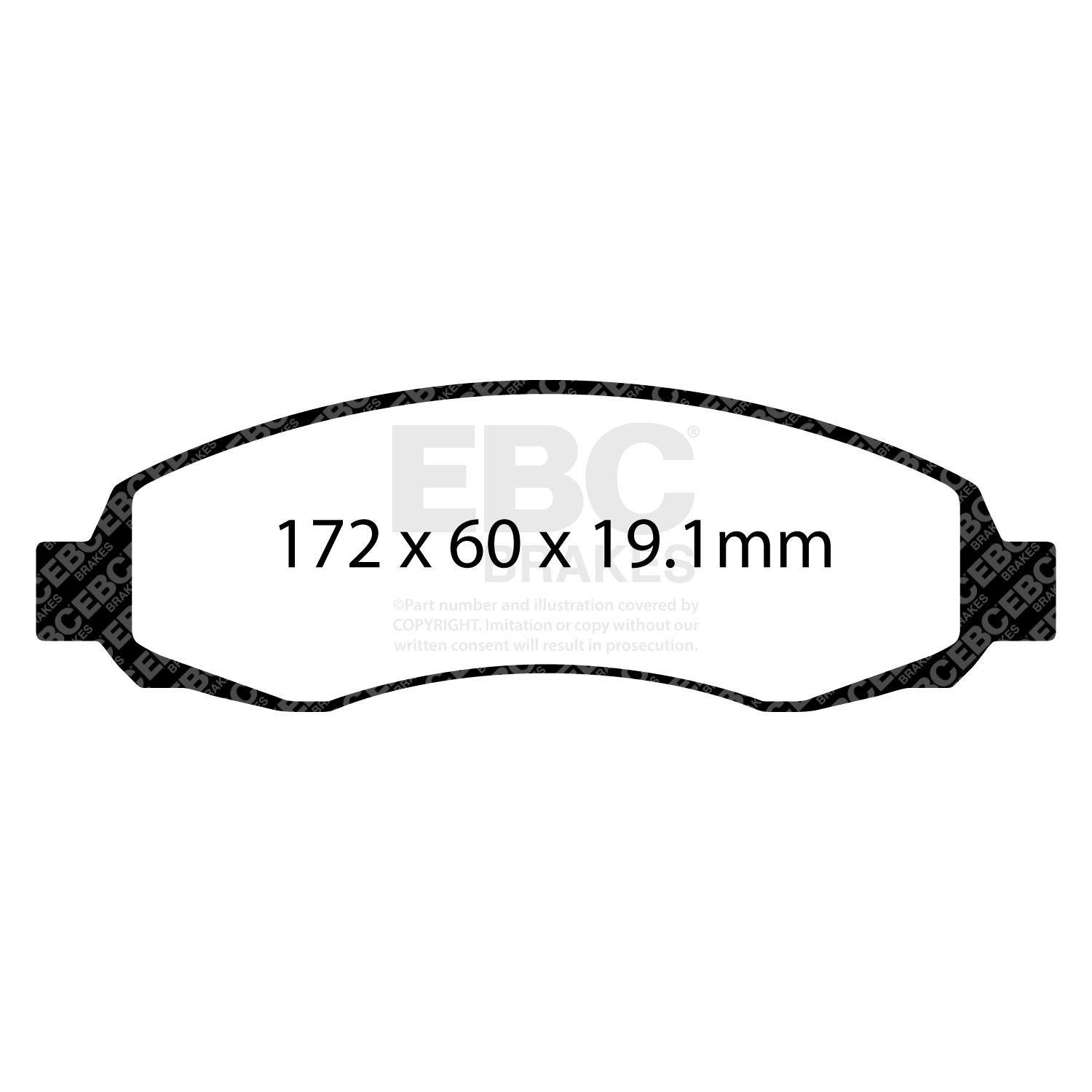 Remblokkenset, schijfrem EBC Brakes DP61647