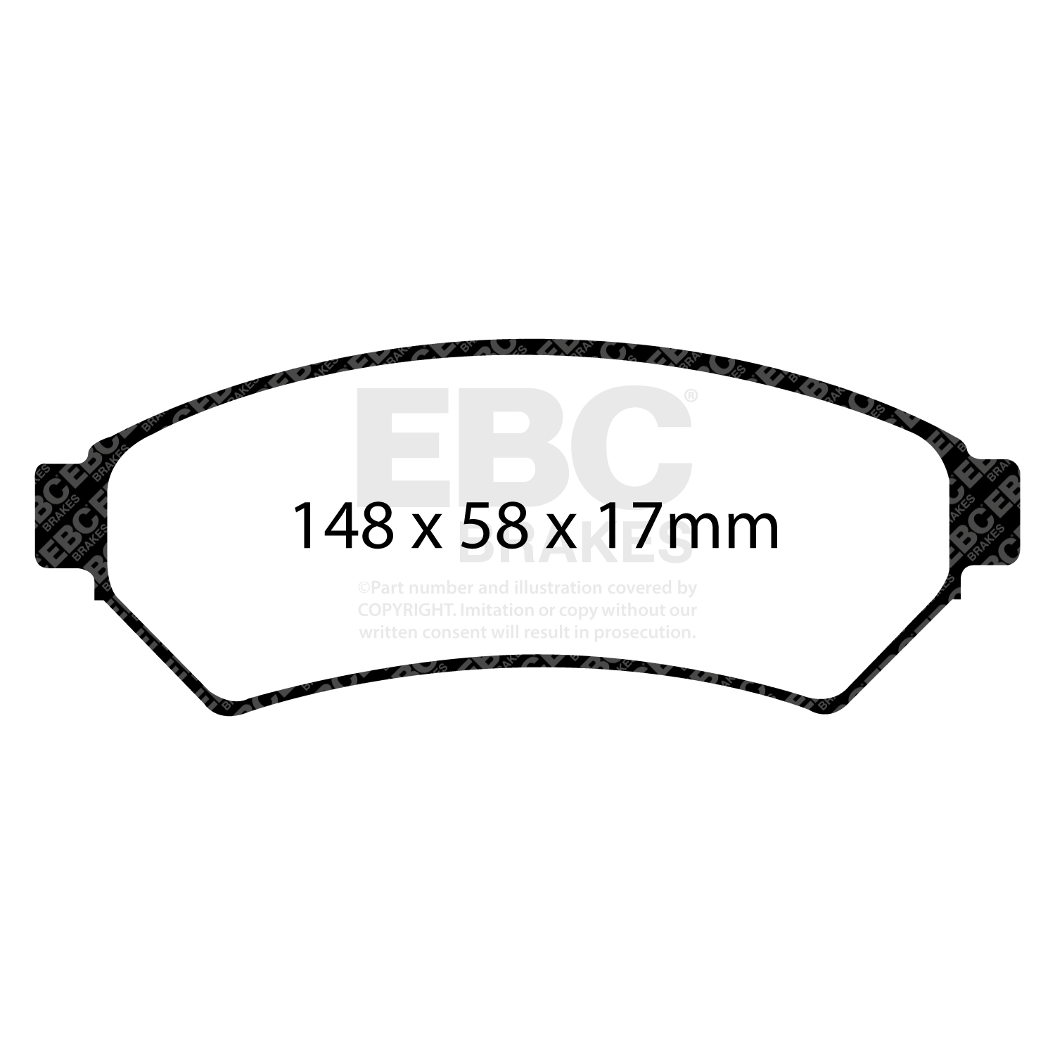 Remblokkenset, schijfrem EBC Brakes DP31727C