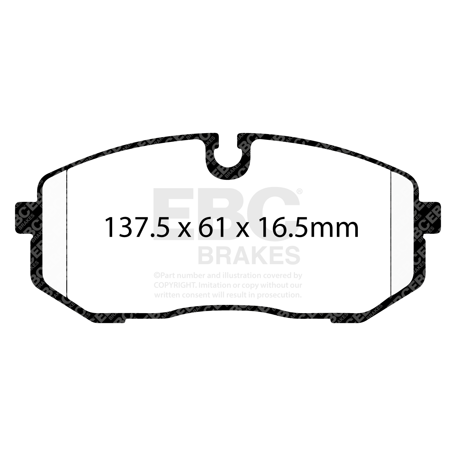 Remblokkenset, schijfrem EBC Brakes DP42500R