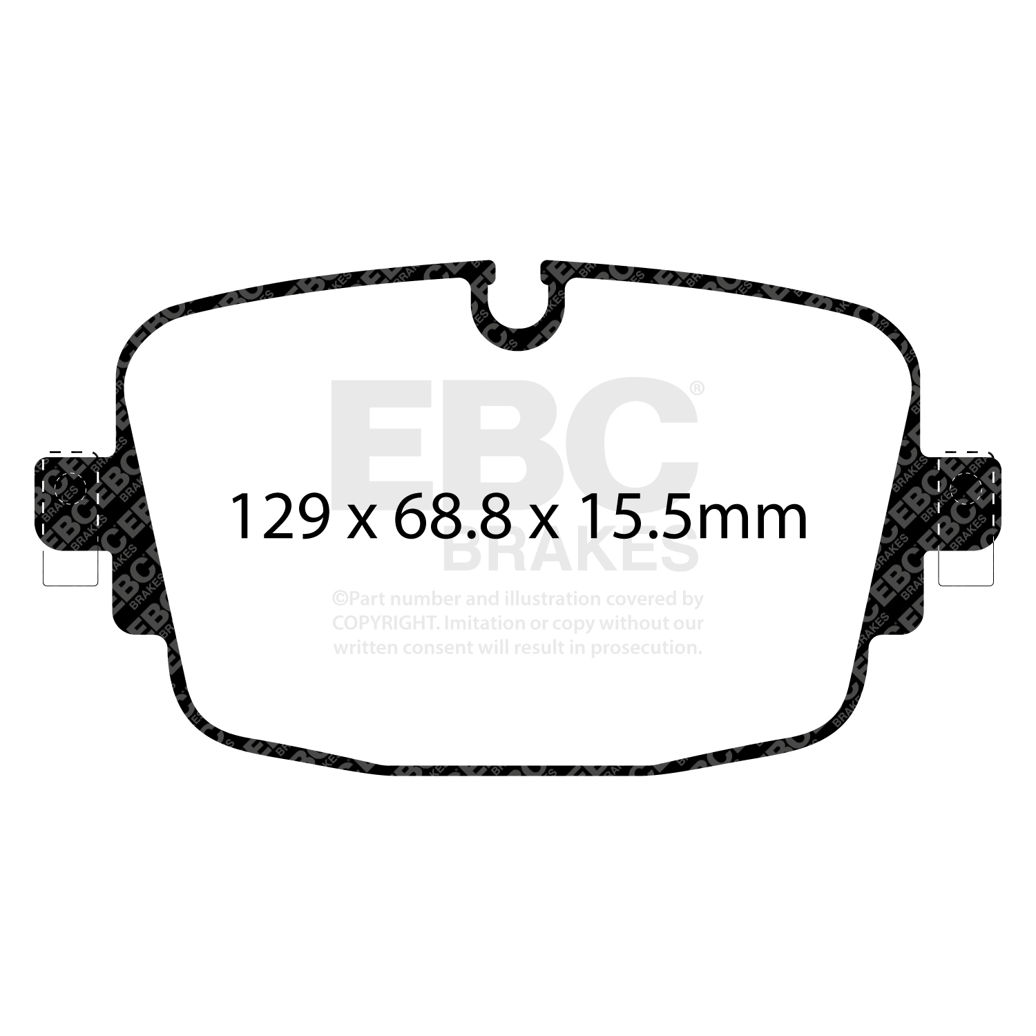 Remblokkenset, schijfrem EBC Brakes DP42516R