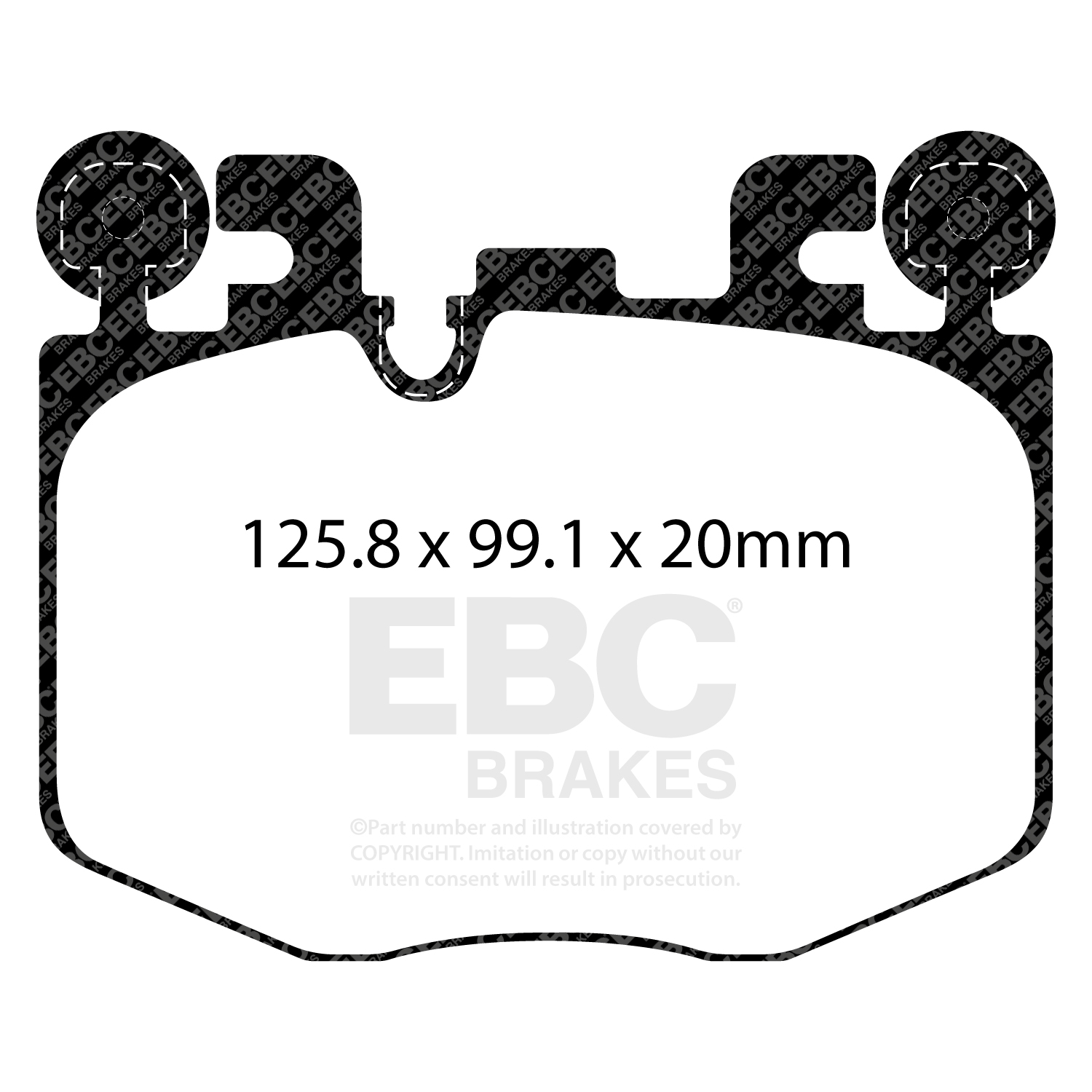 Remblokkenset, schijfrem EBC Brakes DP62522