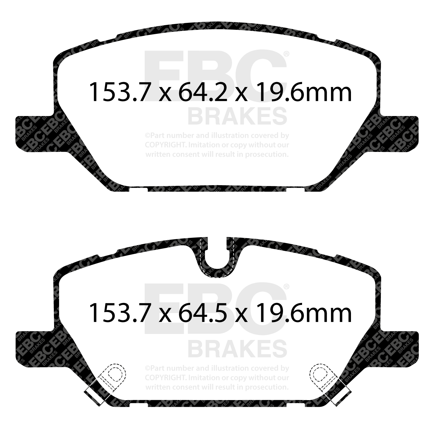 Remblokkenset, schijfrem EBC Brakes DP43117R