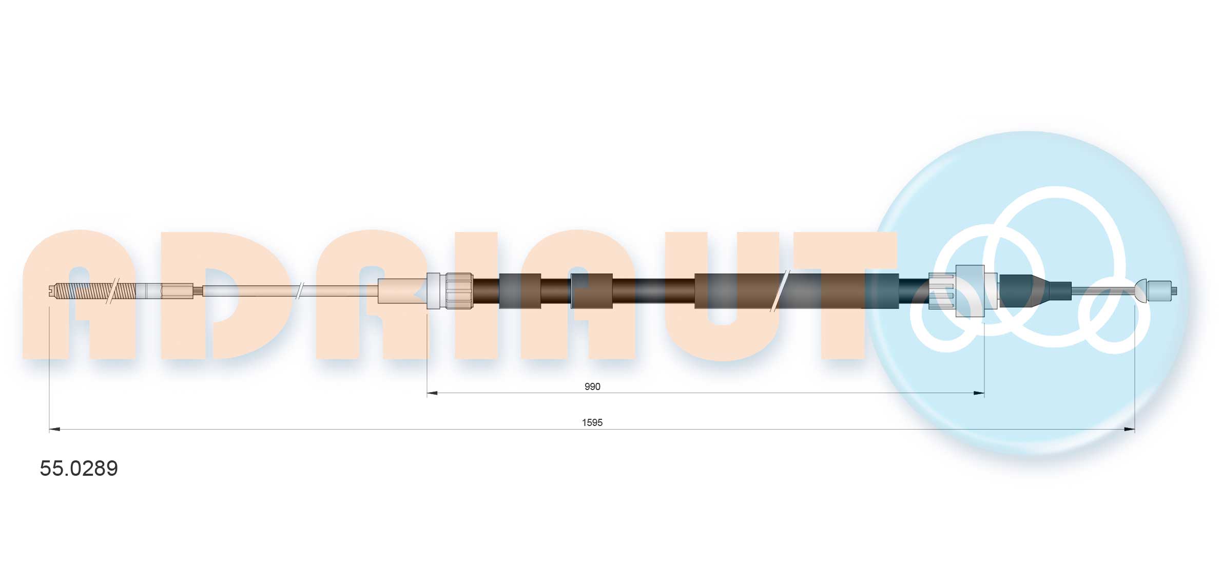 Handremkabel Adriauto 55.0289