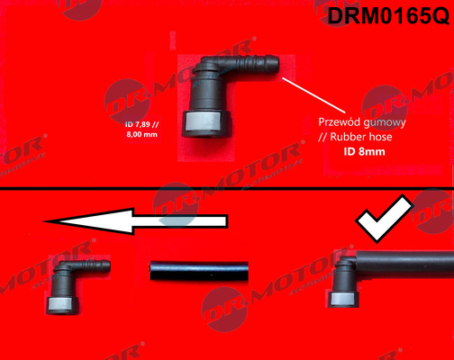 Slangkoppeling, brandstofslang Dr.Motor Automotive DRM0165Q