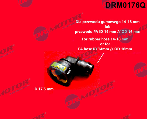 Slangkoppeling, brandstofslang Dr.Motor Automotive DRM0176Q