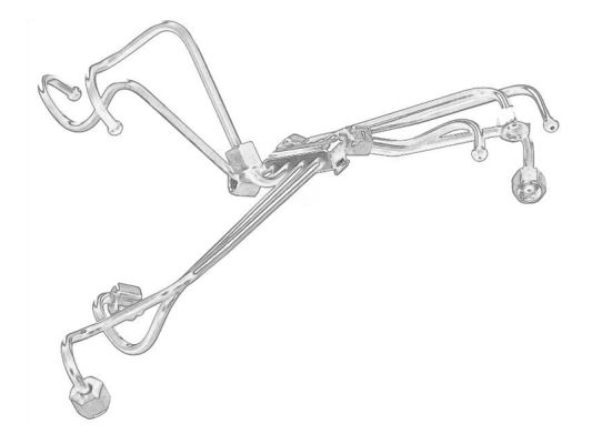 Hoge drukleiding, injectiesysteem Engitech ENT040031