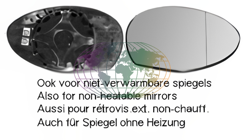 Buitenspiegelglas Bodermann 0471066