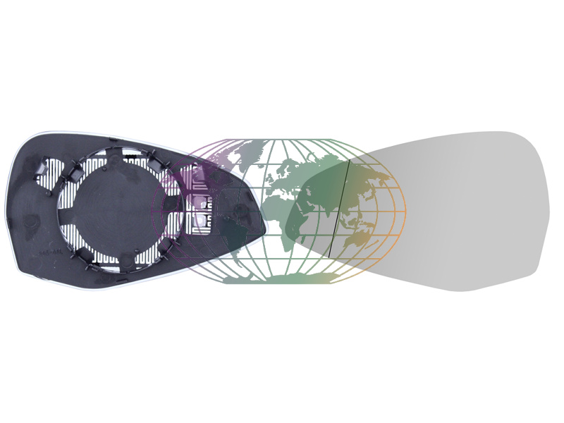 Buitenspiegelglas Bodermann 0844064