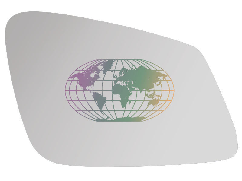 Spiegelglas, buitenspiegel Bodermann 1624061