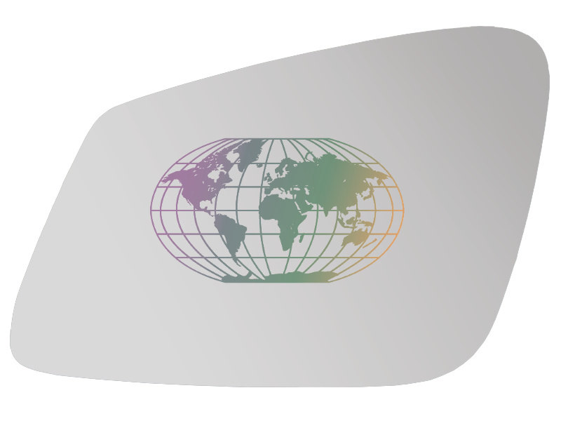 Spiegelglas, buitenspiegel Bodermann 1624062