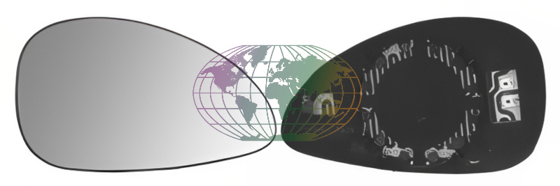Buitenspiegelglas Bodermann 2017061