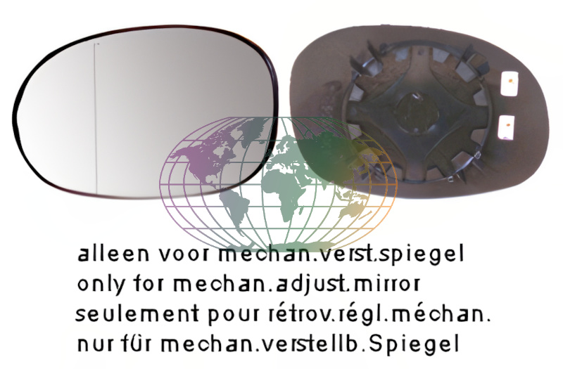 Buitenspiegelglas Bodermann 2091078