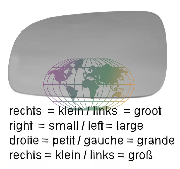Buitenspiegelglas Bodermann 3214061
