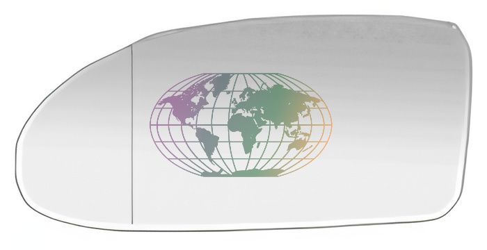 Buitenspiegelglas Bodermann 3681078