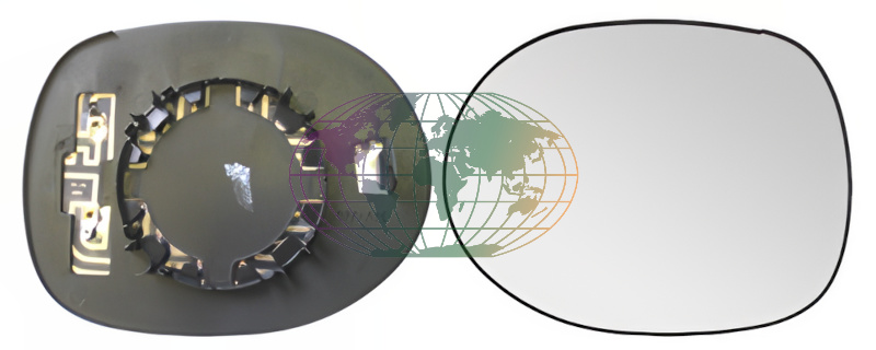 Buitenspiegelglas Bodermann 4036066
