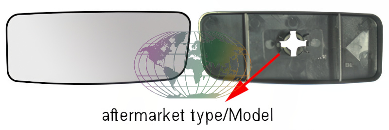 Buitenspiegelglas Bodermann 6054064