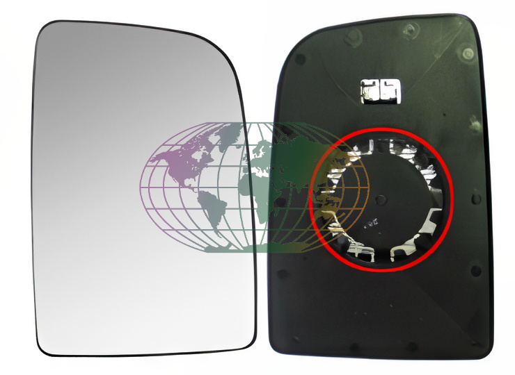 Buitenspiegelglas Bodermann 6054067