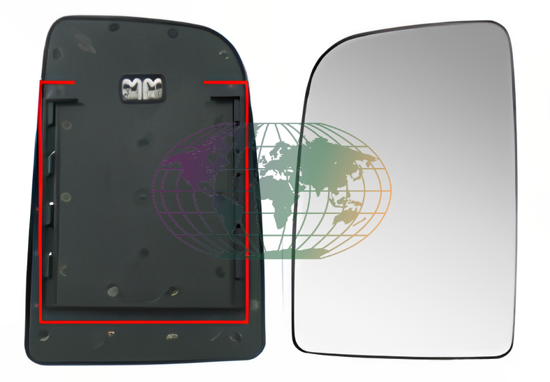 Buitenspiegelglas Bodermann 6054072