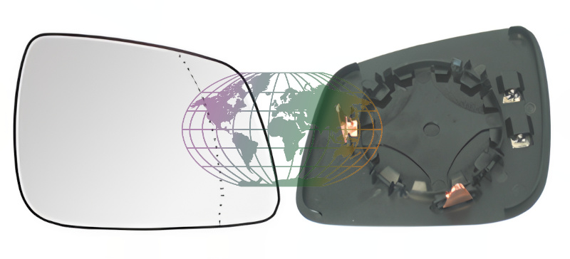 Buitenspiegelglas Bodermann 6068063