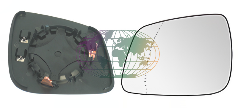 Buitenspiegelglas Bodermann 6068064