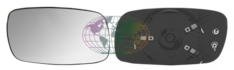 Buitenspiegelglas Bodermann 6415067