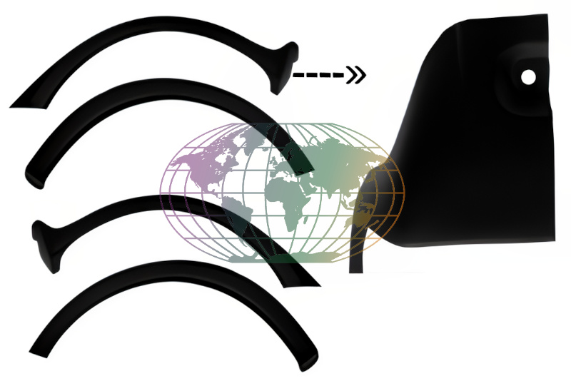Bevestigingsclip voor sier- en beschermingslijst Bodermann 6441630