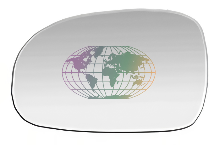 Buitenspiegelglas Bodermann 6844062