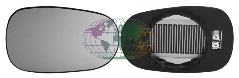 Buitenspiegelglas Bodermann 7201065