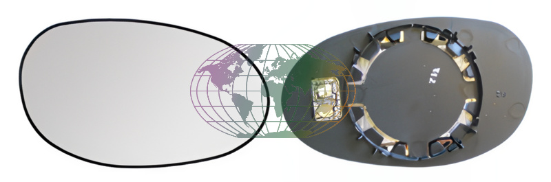Buitenspiegelglas Bodermann 7401063