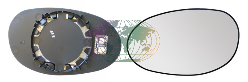 Buitenspiegelglas Bodermann 7401064