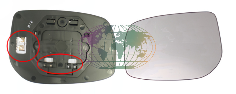 Buitenspiegelglas Bodermann 8807064