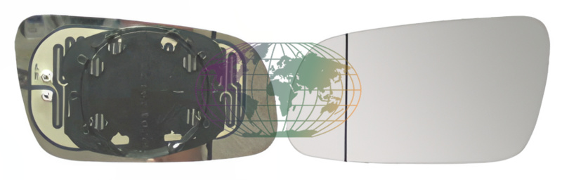 Buitenspiegelglas Bodermann 9296072