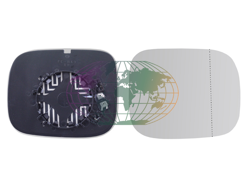 Buitenspiegelglas Bodermann 9681065