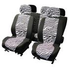 Carpoint Stoelhoesset 9-delig 'zebra' airbag 10120 Carpoint Stoelhoesset 9-delig 'zebra' airbag 10120