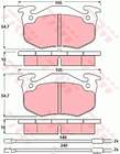 Trw Remblokset GDB313 Trw Remblokset GDB313