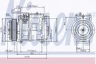 Nissens Airco compressor 89132 Nissens Airco compressor 89132