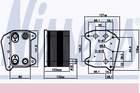 Nissens Oliekoeler motorolie 90974 Nissens Oliekoeler motorolie 90974