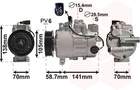 Van Wezel Airco compressor 0300K279 Van Wezel Airco compressor 0300K279